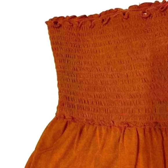 Hollister Strapless Rust Color Tube Top Crop Top - Picture 2 of 3